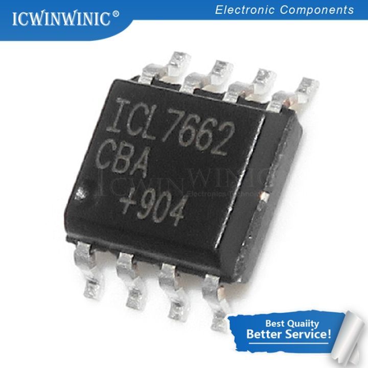 10PCS ICL7662CBA SOP-8 ICL7662 SOP8 ICL7662CBA+T SOP8 CMOS Voltage Converters IC