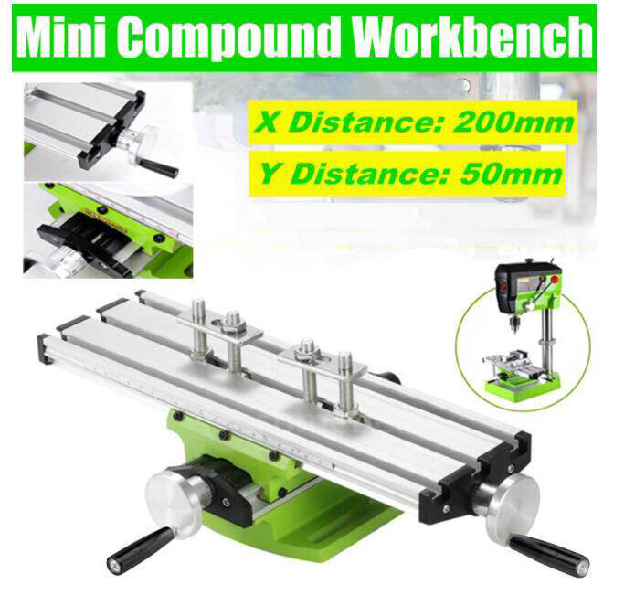 Mini Compounde Instrument ใหม่เอี่ยม Mini Compound ตัวเจาะแบบม้านั่งสไลด์โต๊ะทำงานมิลลิ่งทำงาน ...