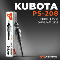 หัวเผา PS-208 - KUBOTA L2808 L3408 L4508 / D1403 D1463 D1503 / (11V) 12V - TOP PERFORMANCE JAPAN - คูโบต้า แทรกเตอร์ รถไถ เกษตร HKT 19077-65510 / 19077-6551-1