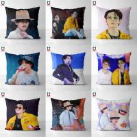 (All in stock, double-sided printing)    Kpop Cushion Kpop Plush Pillow Case DIY 104 Square Poszewka Pillow Case 40X40cm 45x45CM   (Free personalized design, please contact the seller if needed)