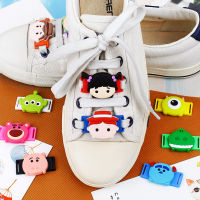 50pcslot Cartoon Shoelaces Buckle Shoelace Winder Silicone Buckle Shoelaces Accessories DIY Sneaker Kits Shoe Decoration