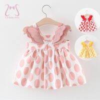 【CW】 2pcs Baby Back Toddler Dresses Kids Send Hat 0 To 3 Years