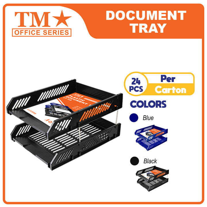 TM Documentary Tray Plastic 2 Layers x 24 pcs Lazada PH