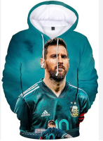 3D HOODIE-  XZX180305   Men 3D Digital Lionel Messi Pull Over Hoodie Tops-Long Sleeve Sweatshirt with Pocket for Women 16