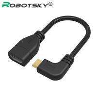 【On Sale】 ODM Auto Parts คุณภาพสูงที่ HDMI ตัวเมีย HDMI ขนาดเล็ก90องศาชุบมุมซ้ายสำหรับ PS3 HDTV Evo Vedio