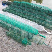 4-12 Hole Automatic Folding Fishing Net Lobster Cage Nylon Foldable Crab 1.3-5m Trap Net Cast Net Type Folding Fishing Net