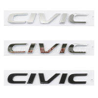 สติกเกอร์ติดหลังรถแฮทช์แบคสำหรับรถยนต์ฮอนด้ารุ่น10th CIVIC Logo 2016-2021ปีป้ายสัญลักษณ์ด้านหลังลำต้นตัวอักษร Hatchback