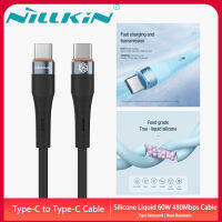 Nillkin Type-C To Type-C Cable 1.2m 60W PD Fast Charging 480Mbps Transmission Rate Liquid Silicone Cord for Samsung Xiaomi Realme OPPO