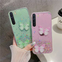 เคสสำหรับ OPPO Reno 3,เคสโทรศัพท์แฟชั่นหรูหราระยิบระยับระยิบระยับระยิบระยับระยิบระยับระยิบระยับระยิบระยับเคสป้องกันด้านหลังเป็นรูปผีเสื้อประดับพลอยเทียมสวยงาม