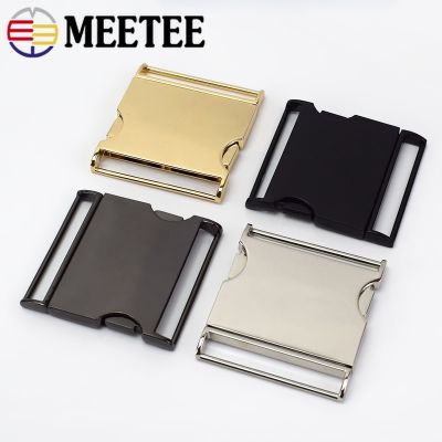 2pc Meetee Metal Buckles 30/40/45/50mm Quick Side Release Buckle Dog Collar Web Belt Clip DIYLeathercraft Garment Bags Accessory