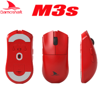 ดาร์โมฉลามเมาส์บลูทูธไร้สาย M3s มินิ2KHz E-Sports PAW3395 26KDPI เซ็นเซอร์ออปติคัลเมาส์สำหรับนักเล่นเกมคอมพิวเตอร์แล็ปท็อป