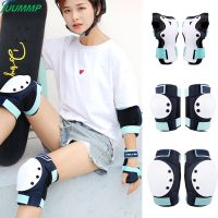 【hot】！ 6pcs Gears Set for Adult Children Knee Elbow Wrist Guards Child Cycling Skating Safety Protector