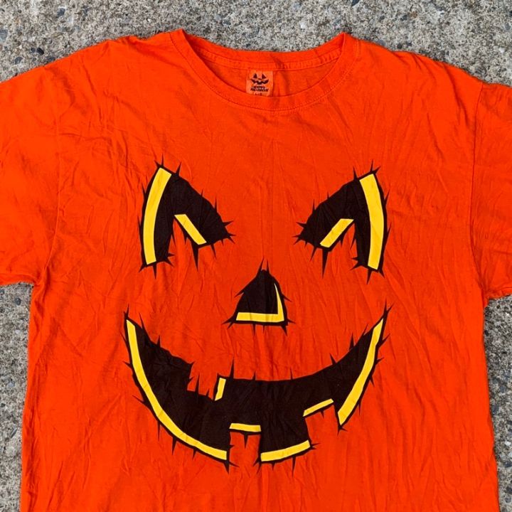 ขายปีใหม่เสื้อยืด-happy-halloween-t-shirt-size-l-made-in-hondurass-5xl