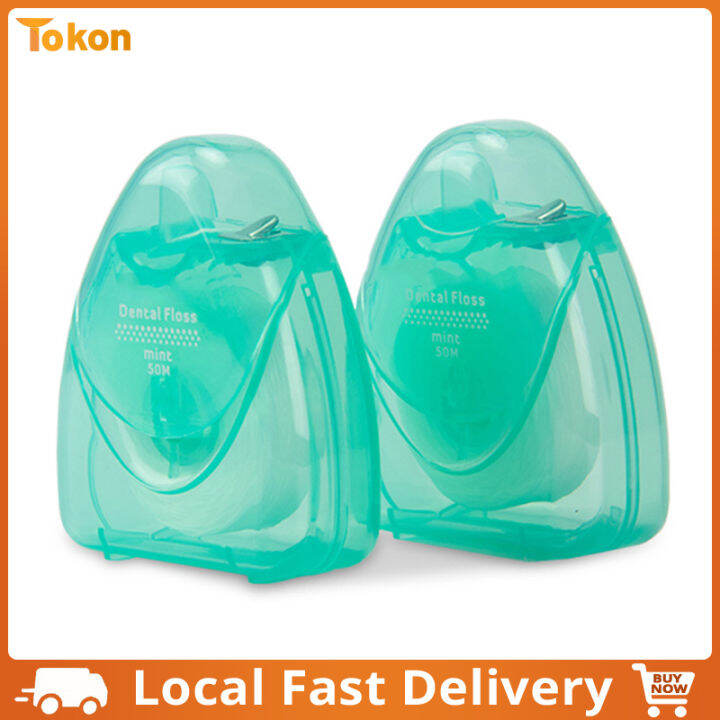 50m Dental Flosser Oral Hygiene Floss Teeth Weave Waxed Dentist
