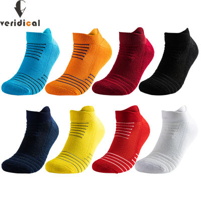 5 Pairs Elite Boat Athletic Sport Socks Damping Bright Color Towel Bottom Breathable Outdoor Basketball Bike Running Ankle Socks