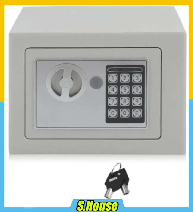 Safety Box Security Deposit Safe Lock Storage AntiTheft Electronic Password Home Peti Besi