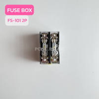 FS-102 2P 10A ฐานฟิวส์ยึดราง ฐานฟิวส์นีออน