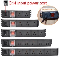 ส่วนต่อประสาน C14ชุดปลั๊กไฟไฟฟ้า Pdu สำหรับวิธีเปลี่ยนตู้ต่อขยาย2-10เต้าเสียบ Us