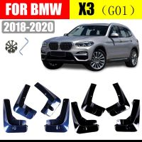 JHTJHNDTGFJHND สำหรับ BMW X3 G01 Splash Guards Mud-Flaps ด้านหน้าและด้านหลัง Mudguards Mud Flaps รถกันชนรถอุปกรณ์เสริมจัดแต่งทรงผม2018-2020