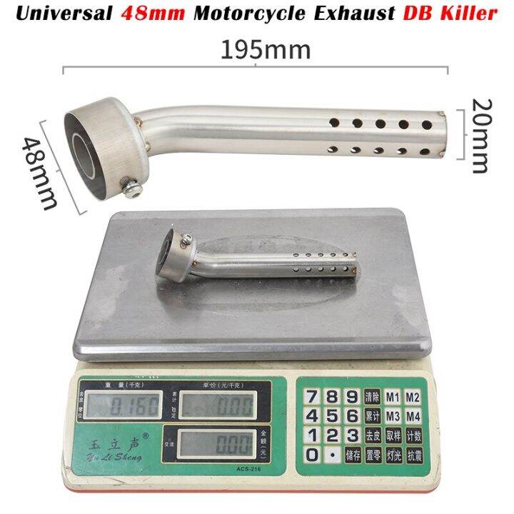 Universal 48mm Motorcycle Exhaust Muffler Insert Baffle End Pressure
