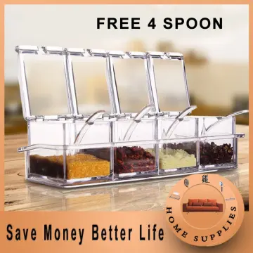 1 Set/4pcs Household Kitchen Spice Box Set