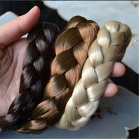 【cw】 Synthetic Wig Braided Hair Band ElasticTwist Headbands HairBand Headwear Accessories