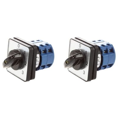 2X 660V 20A 6 Terminals 4 Positions Rotary Cam Changeover Switch