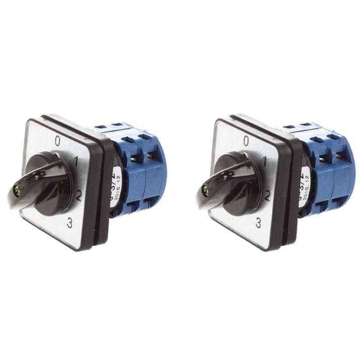 2x-660v-20a-6-terminals-4-positions-rotary-cam-changeover-switch