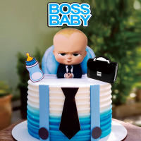 ใหม่การ์ตูน Boss เค้กวันเกิดแฮปปี้ Topper เด็กทารกน่ารัก Cupcake Toppers อาบน้ำเด็กเด็กวันเกิดตกแต่งเค้กปาร์ตี้-VXCB MALL