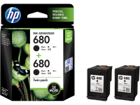 HP Ink Advantage แท้ ( หมึกเครื่องพิมพ์ HP )  Ink Advantage 680 2 Pack Black