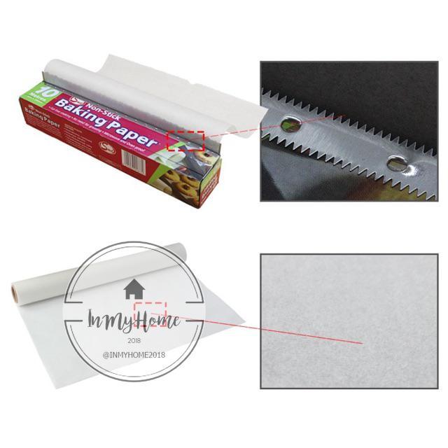 กระดาษไขอบขนม-กระดาษไขรองอบ-กระดาษรองกันติด-อุปกรณ์เบเกอรี่-5-10-เมตรกระดาษอบขนม-คุกกี้-imh99