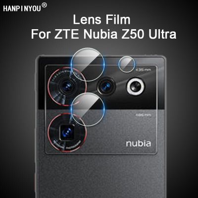 สำหรับ ZTE Nubia Z50อัลตร้า6.8 "ชัดเจนแบบ HD บางกล้องมองหลังป้องกันฝาปิดเลนส์ฟิล์มป้องกันคาร์บอนไฟเบอร์นุ่ม-ไม่กระจกเทมเปอร์