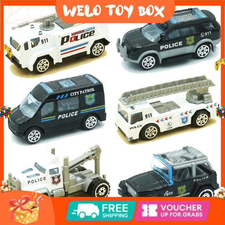 6pcs-1-32-alloy-car-toy-simulation-fire-fighting-truck-engineering-vehicle-military-police-car-for-boys-gifts