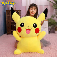 Pikachu ตุ๊กตาตุ๊กตา80เซนติเมตรขนาดใหญ่โปเกมอนน่ารักญี่ปุ่นอะนิเมะซน Pikachu เด็กเก็บของเล่นคริสต์มาสของขวัญวันเกิด