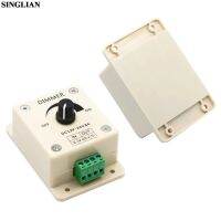 ☼❄ LED Dimmer Manual Knob Switch PWM Monochrome Light With Light Strip Controller Single Circuit 8A Low Voltage 12-24V