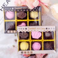 ♘◙❂ 6pcs/pack Creative chocolate style Gifts Office eraser Supplies School Student Stationery