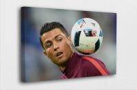 Cristiano Ronaldo ผ้าใบโปสเตอร์ศิลปะ-Ronaldo W/ โปสเตอร์ศิลปะลูกฟุตบอล/ภาพพิมพ์ศิลปะบนผนังสติกเกอร์ตกแต่งผนังหรือผ้าใบพร้อมที่จะแขวน1ชิ้นกรอบด้านในหรือไร้กรอบ