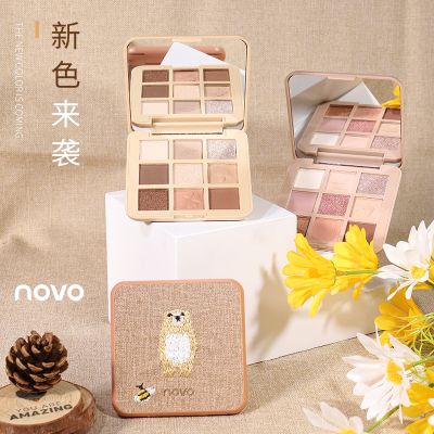 พาเลทอายแชโดว์ 9 สี 5419(ใหม่/แท้) NOVO เนื้อใยไหม เนื้อแมท ประกายชิมเมอร์ สีสวยละมุน กันน้ำ ติดทน  ใหม่ล่าสุด NOVO พาเลทอายแชโดว์ 9 สี  เนื้อดินน้ำมัน เนื้อใยไหม ประกายชิมเมอร์วิ้งๆ  สีสวยสุดๆ เนื้อดี เนื้อละมุน สีชัดแน่น ติดทน เบลนด์สีตาสวยมาก กันน้ำ กั