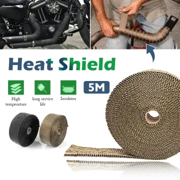 Exhaust Header Heat Pipe Insulation Shield Roll 5M Tape Thermal Wrap  Waterproof