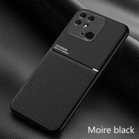 Xiaomi Redmi 10C Case,EABUY Fashionable New Style Moire Embedded Iron Plate Ring-free Bracket Phone Case (Compatible with Magnetic Car) for Xiaomi Redmi 10C