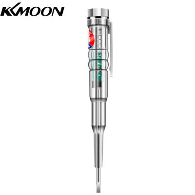 KKmoon เครื่องทดสอบ B14 24-250V,เครื่องทดสอบไขควงไฟฟ้าไฟฟ้าเหนี่ยวนำพร้อมไฟแสดงสถานะเสียงและปากกาทดสอบเตือนไฟ ไขควงเช็คไฟ แท้