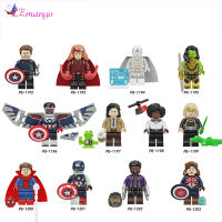 เลแมนโกบล็อคก่อสร้างอาคารประกอบอณุภาคเล็กซีรีส์ Pg Minifigures ของเล่นบล็อคก่อสร้างตุ๊กตาขยับแขนขาได้