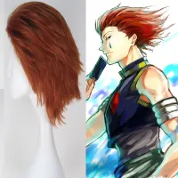 Anime Hunter X Hunter Hisoka Wigs Short Hair Cos Japanese Mens Womens Cosplay Props Accessories Halloween Gift