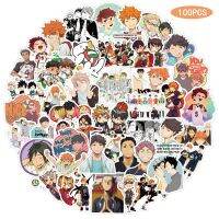 100ชิ้น/แพ็ค Haikyuu สติกเกอร์ลายอะนิเมะสเก็ตบอร์ดสติกเกอร์ติดกระเป๋าเดินทางลายม้ากันน้ำได้กระเป๋าสติ๊กเกอร์กราฟิตี้สุดเท่ของเล่นเด็ก