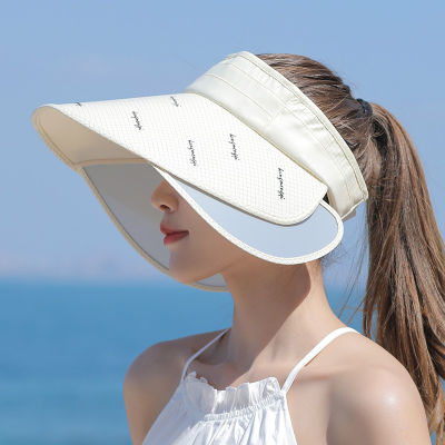 [hot]Retractable Visor Face Neck Protection Wide Brim Sun Hat Summer Women Bucket Hats Sunscreen Beach Cap Outdoor Quick-dry Golf Cap