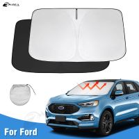 ❖ Windshield Sun Shade for Ford Edge 2015-2023 Sunshade Window Sun Visor Protector Foldable Blocks UV Rays Keep Your Car Cooler