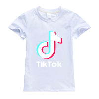 Tik-TOKS เสื้อยืดเด็กผู้หญิงแขนสั้น Tshirt ฤดูร้อนเกาหลีสไตล์ Street เด็ก Casual Top T1244