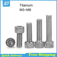 TA2 Titanium Hex Socket Head Cap Screw Hexagon Bolt M3 M4 M5 M5 M8 Nails Screws Fasteners