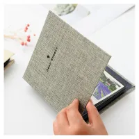 Removable 100 pcs 3 Inch Insert Style Linen Cloth Photo Album 25 Sheets Inside Promotional Gift  Photo Albums