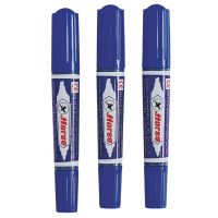 SuperSales - X3 ชิ้น - ปากกาเคมี ระดับพรีเมี่ยม 2 หัว ม้า สีน้ำเงิน (3 แท่ง) ส่งไว อย่ารอช้า -[ร้าน Thananpaphuk Shop จำหน่าย กล่่องกระดาษ ราคาถูก ]